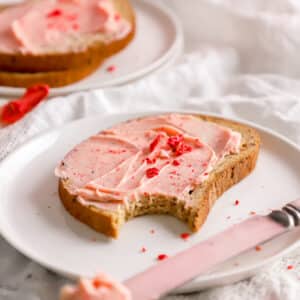 Strawberry butter on toast