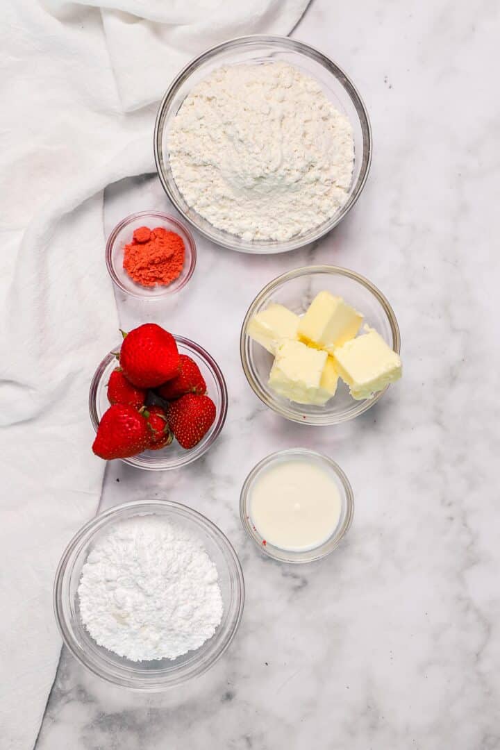 strawberry-and-cream-cookies-ingredients