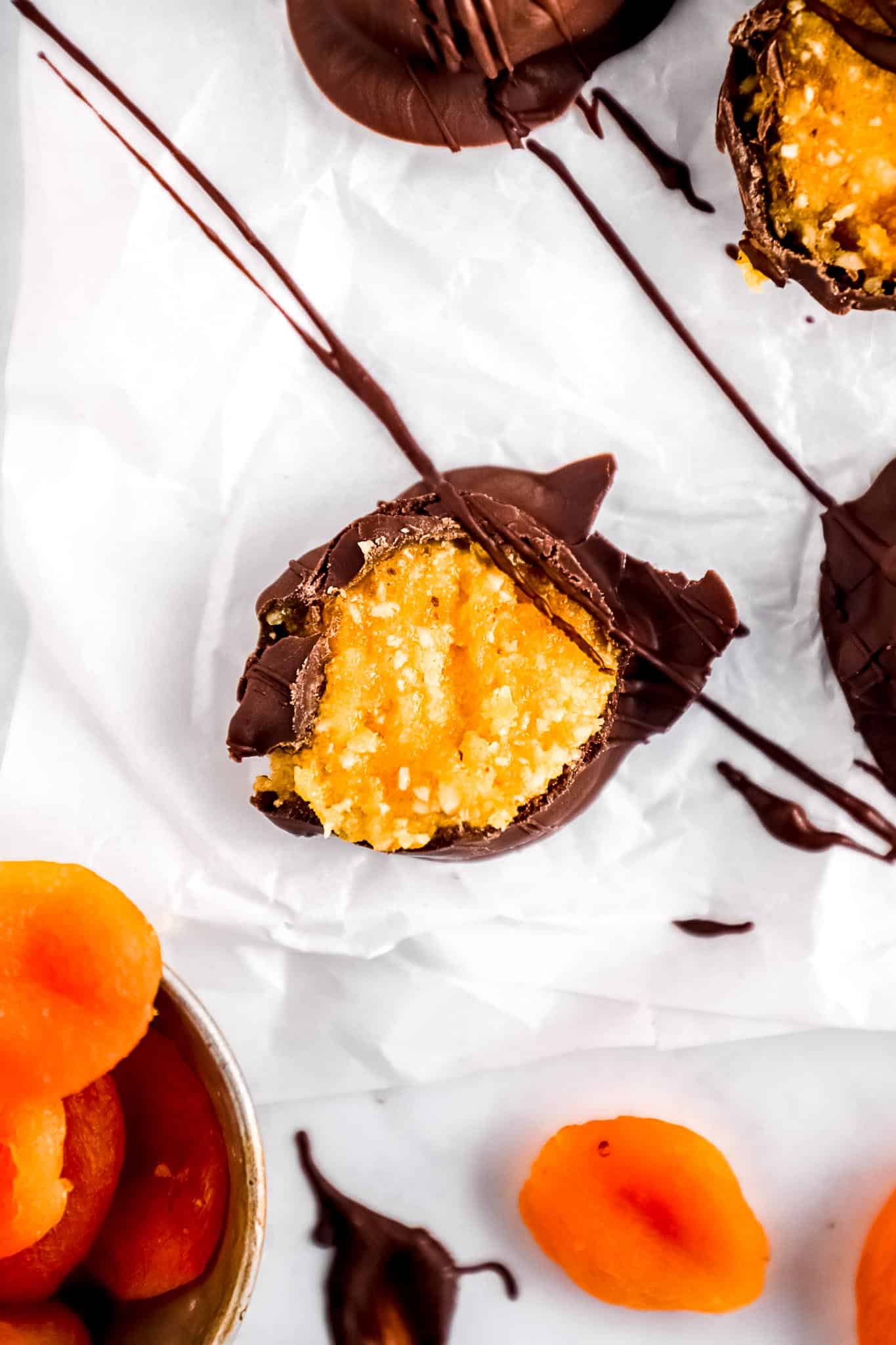 Apricot Truffles Recipe with Chocolate