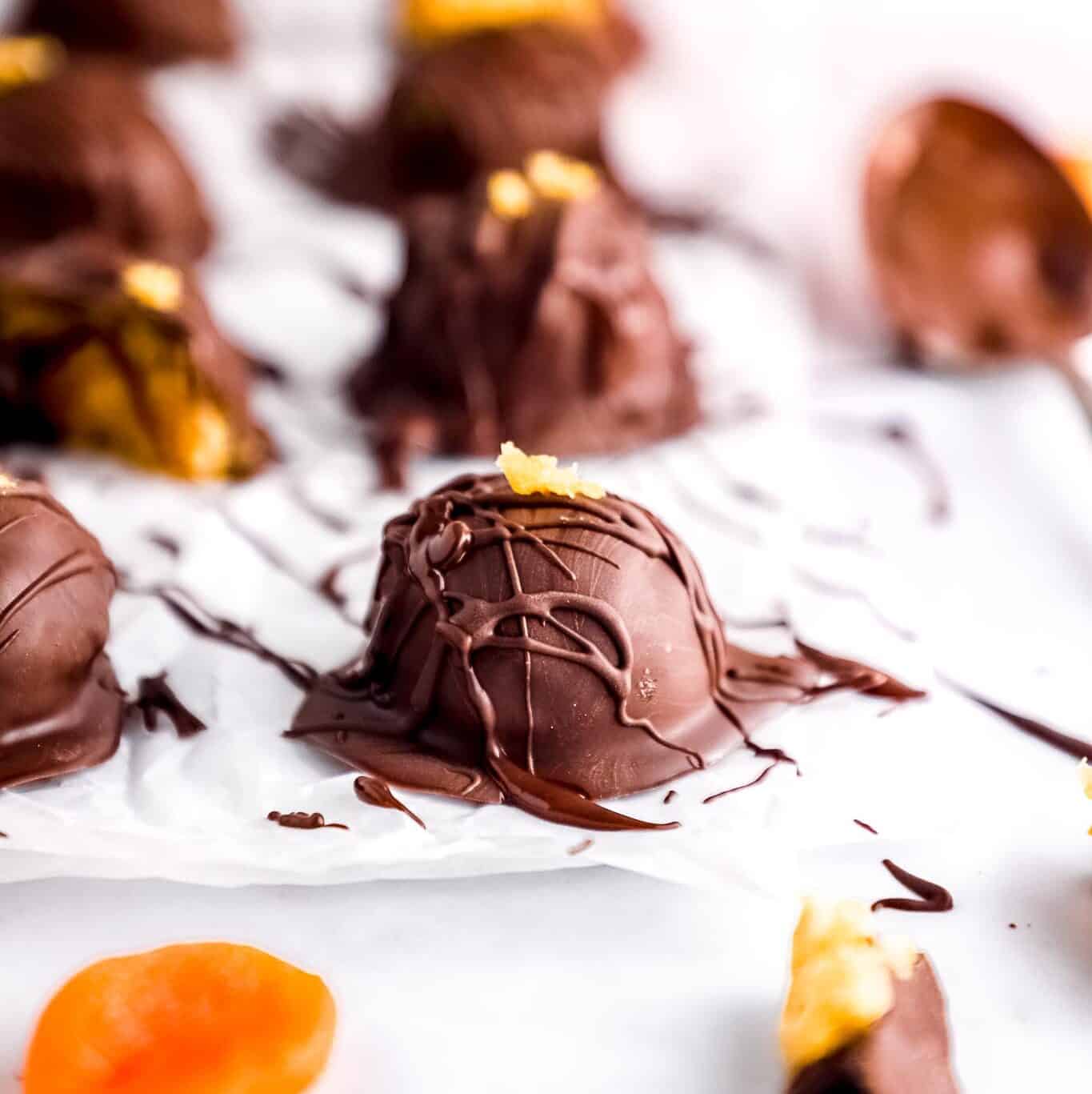 Apricot Truffles Recipe with Chocolate