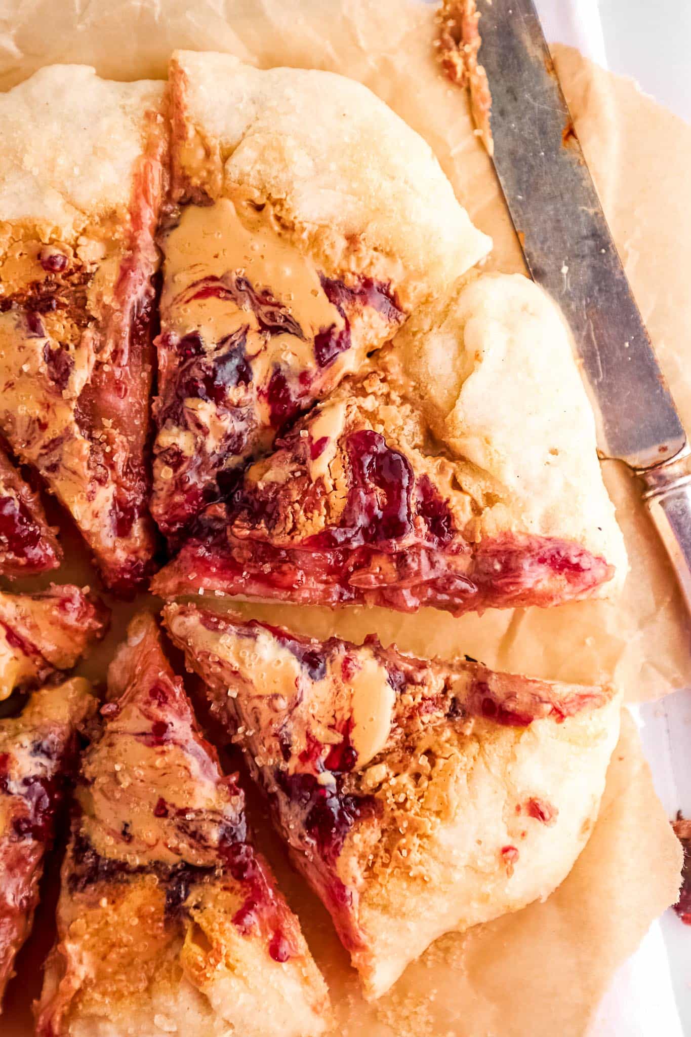 Gluten Free Peanut Butter and Jelly Pizza