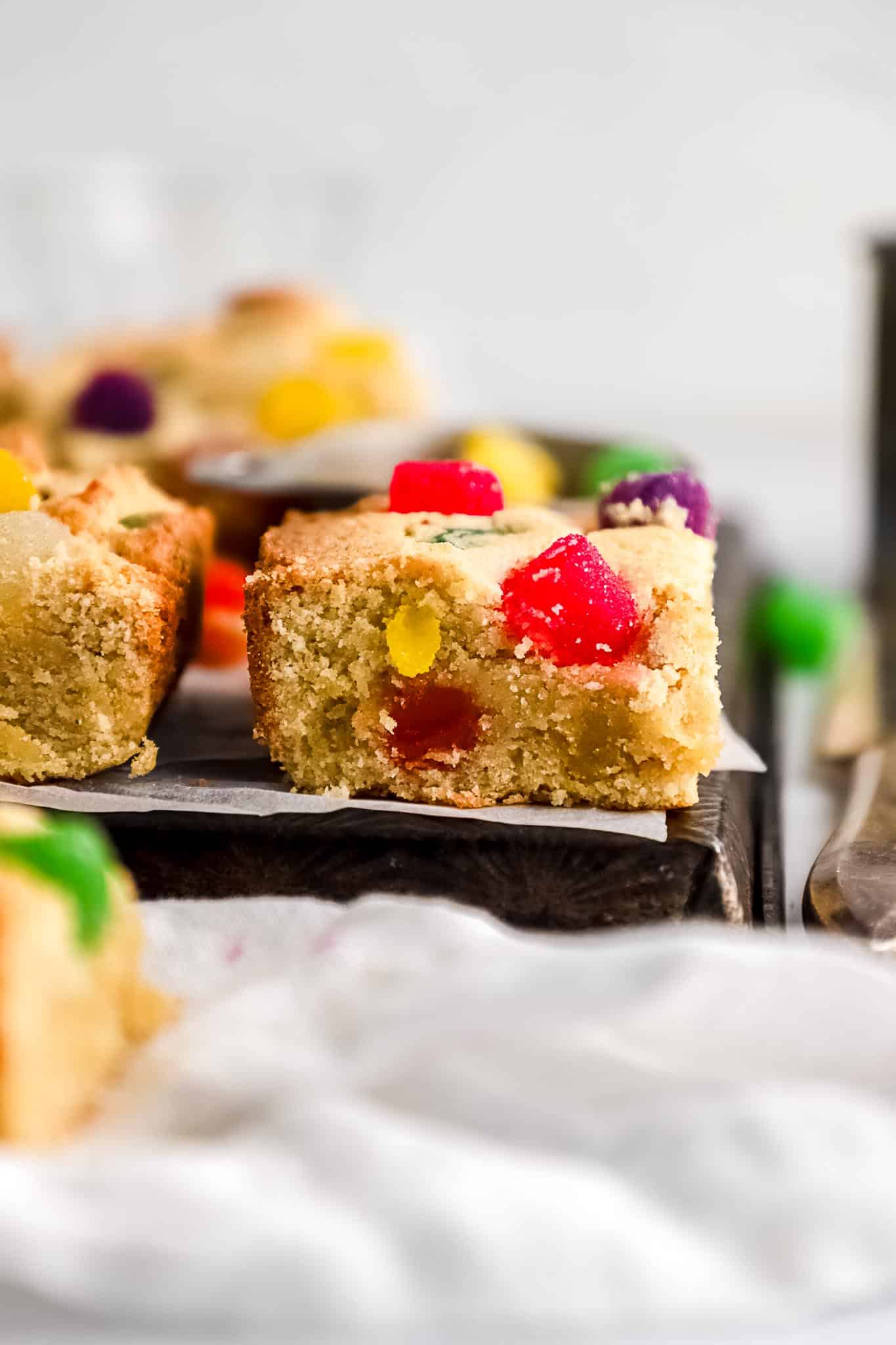 Delicious Gumdrop Cookie Bars (Gluten-Free)