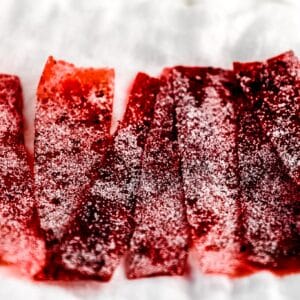 tropical-fruit-leather-strips-coated-with-citric-acid-powder