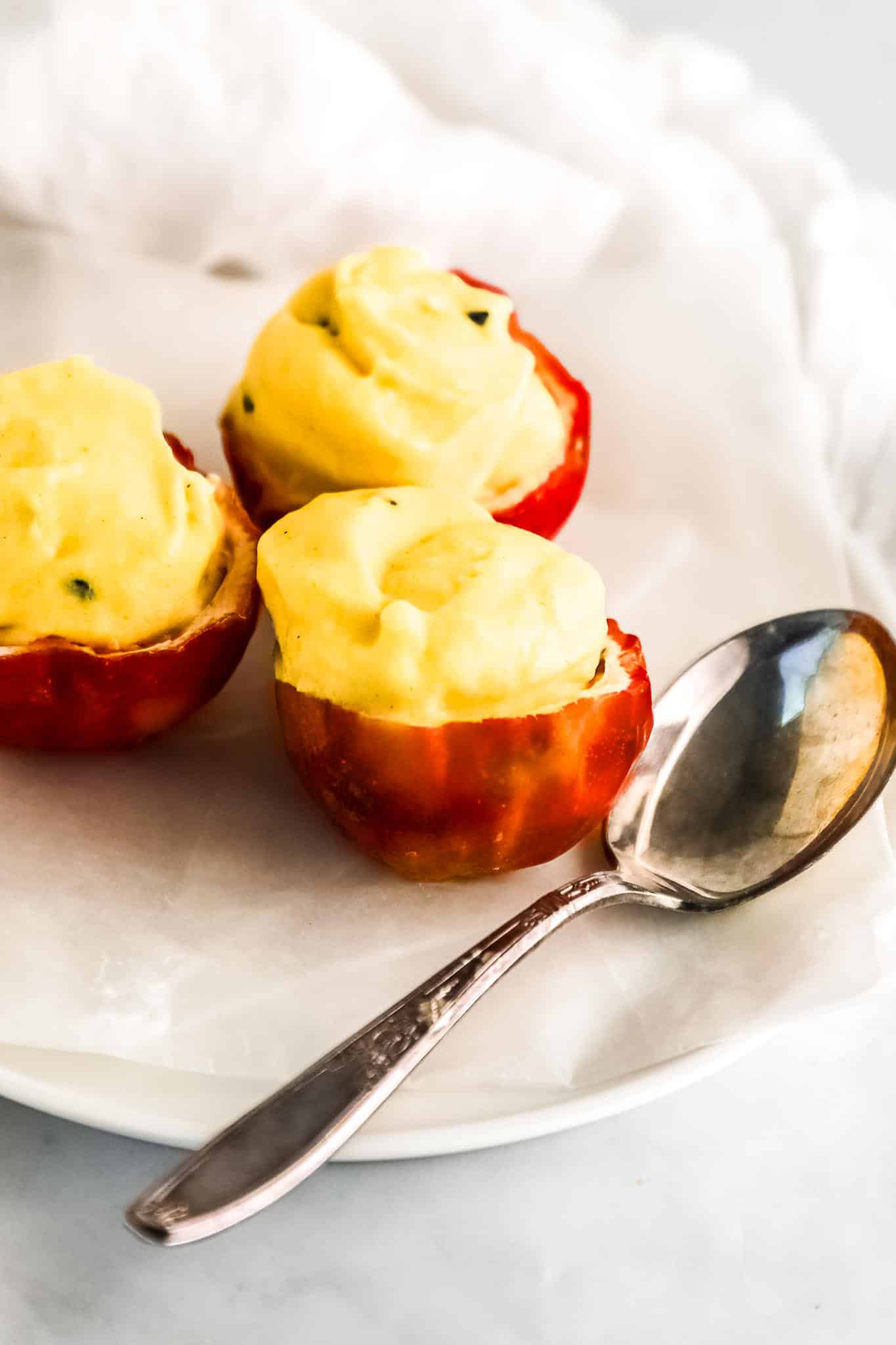 frozen-mango-chunks-in-food-processor-with-greek-yogurt