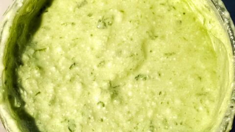 High Protein Green Goddess Dressing (Cottage Cheese)