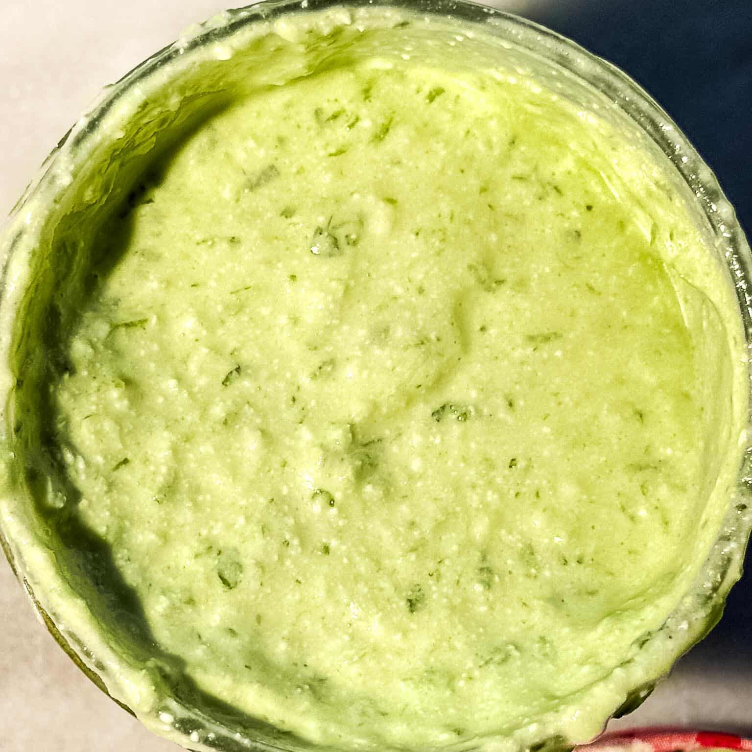 High Protein Green Goddess Dressing (Cottage Cheese)