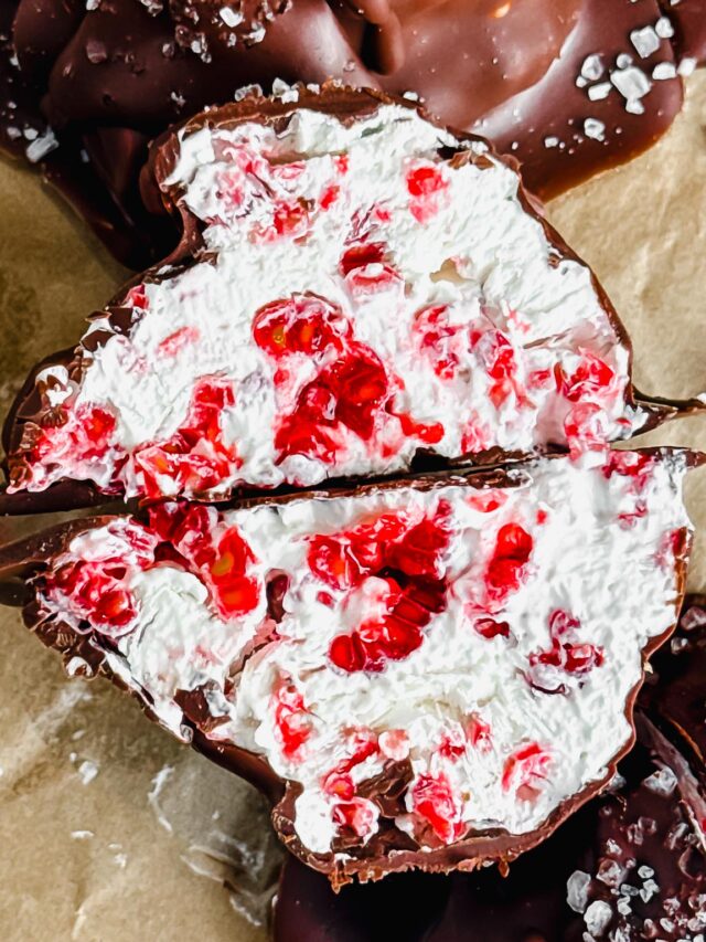 The BEST Chocolate Raspberry Yogurt Clusters
