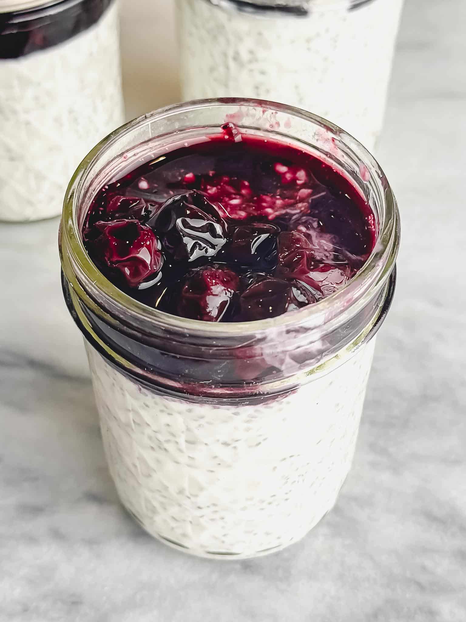 blueberry-chia-seed-pudding-in-glass-jar