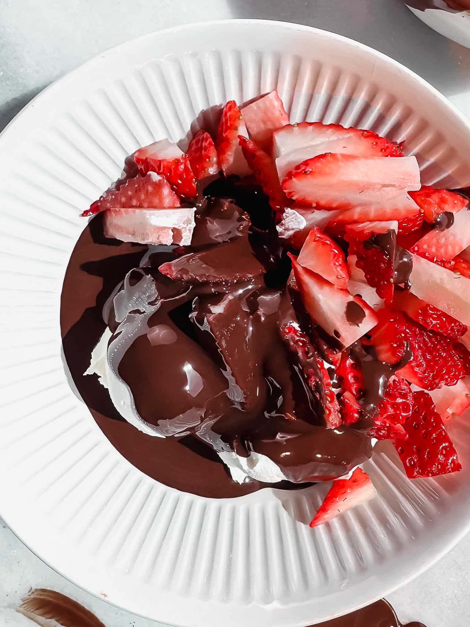 dark-chocolate-dome-greek-yogurt-bowl-with-strawberries