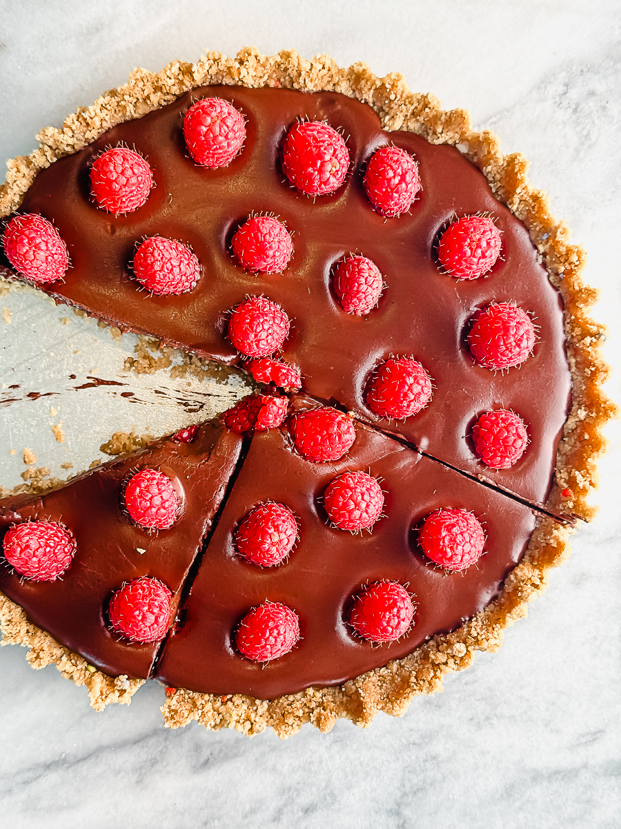 gluten-free-shortbread-cookie-crust-chocolate-tart